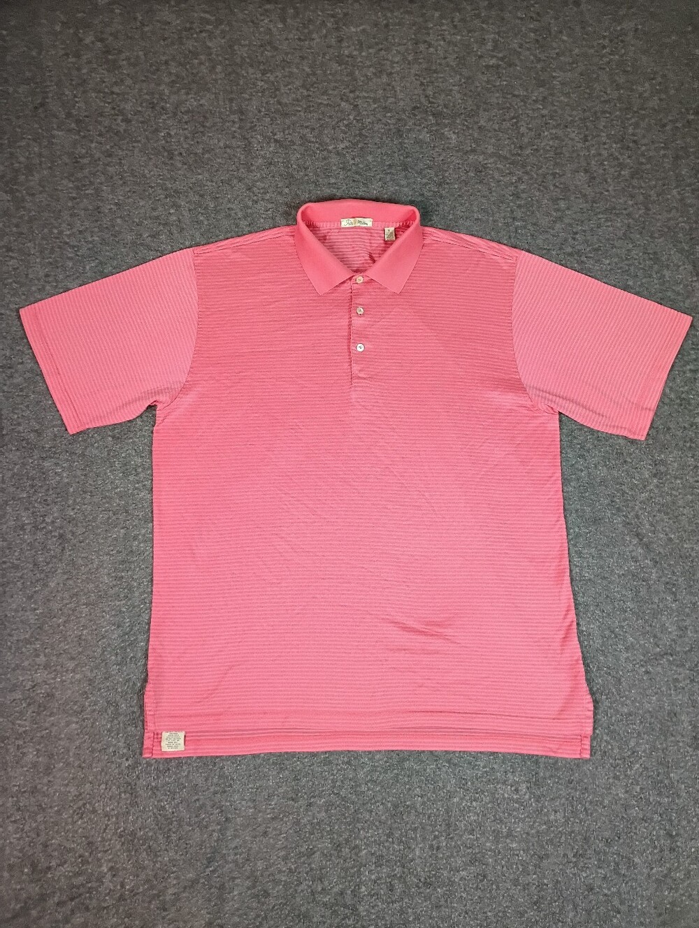 Peter Millar Golf Polo Shirt Mens XL Pink Double Mercerized Cotton Korea Luxury - Picture 2 of 12